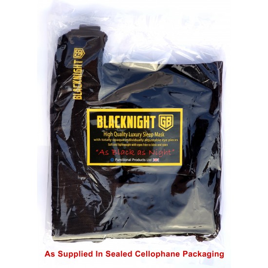 BLACKNIGHT [GB] Luxury Sleep & Travel 3D Mask-Completely Variable-Total Darkness 