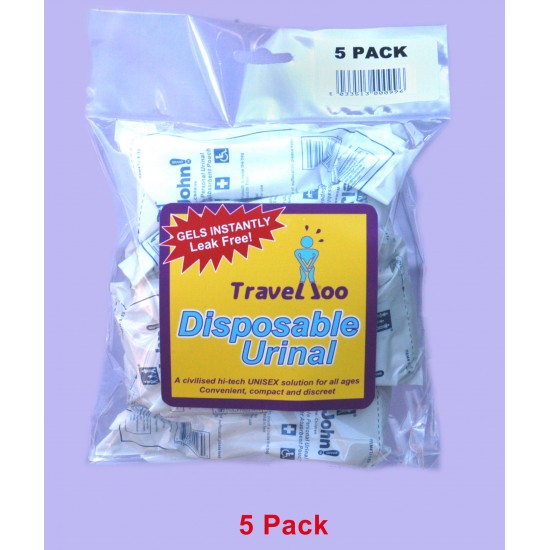 Travelloo (TravelJohn) Disposable Urinal 10  & 5 Packs